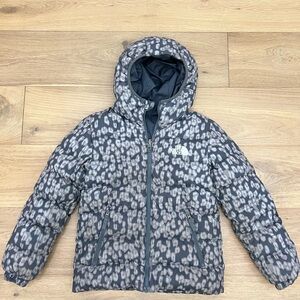 The North Face Gray Patterned Puffer Jacket